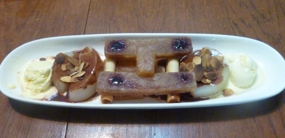 9 - Assiette Poires Belle-Hélène