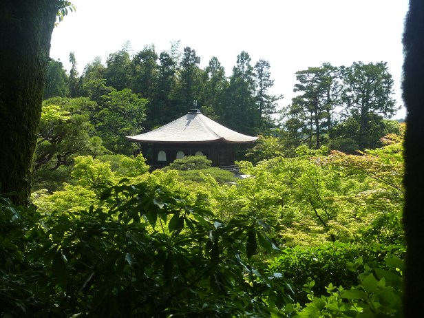 9 - Le Ginkaku-ji émergeant de la végétation