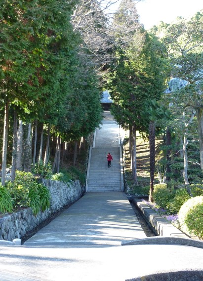 ...et de monter cet escalier avec les geta...