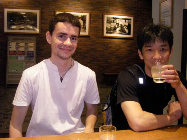 Hirohisa et moi à la Suntory